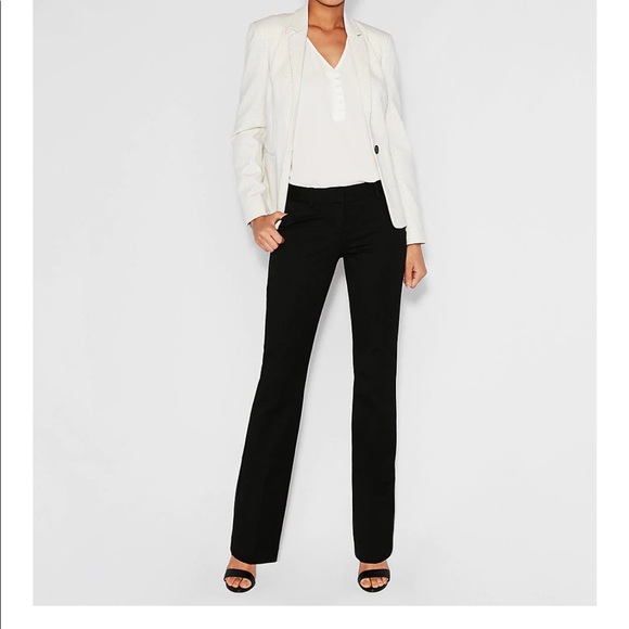 Express barely Boot editor pant ✨ white pattern dress pant - brand new - Picture 4 of 5